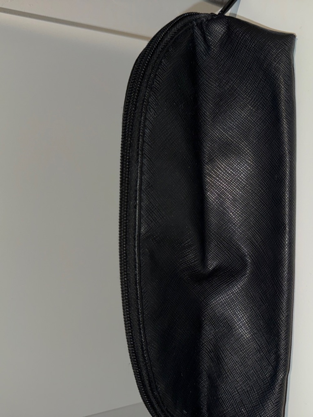 Morphe Black Textured Cosmetic Zip Pouch